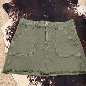 American Eagle Outfitters Green Mini Skirt